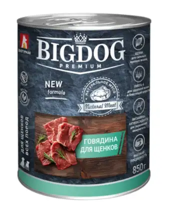 Купить Зоогурман консервы для щенков "big dog premium" с говядиной