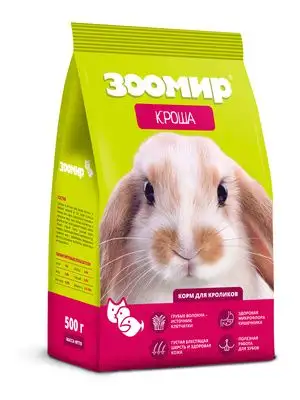 Купить ЗООМИР "Кроша" Сухой корм для кроликов