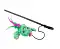 Mr.Kranch Игрушка-дразнилка зеленая для кошек Кактус плюшевая с кошачьей мятой и перышками #2